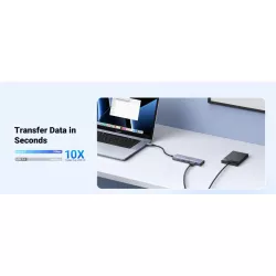 UGREEN Hub 5 en 1 3xUSB3.2/USB-C/HDMI 4K *15596
