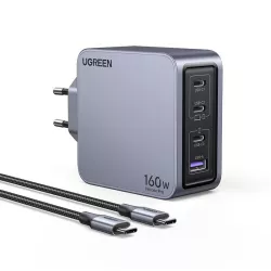 UGREEN Chargeur Sect 160W 4 Ports +Câble USB-C USB-C 240W *25877