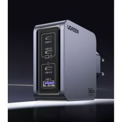 UGREEN Chargeur Sect 160W 4 Ports +Câble USB-C USB-C 240W *25877