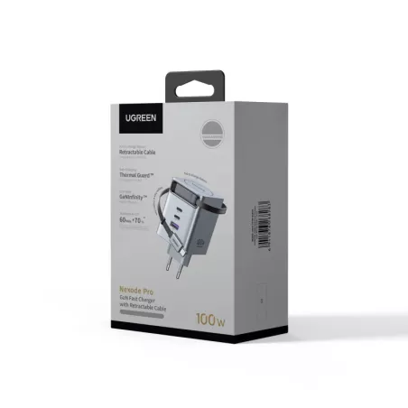UGREEN Chargeur Rapide 100 W + Câble avec Rouleau *65828