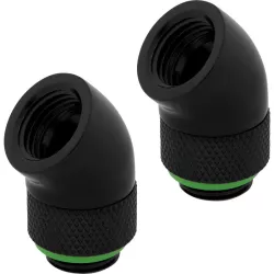 CORSAIR Hydro X Series XF Embout 45° rotatif - Noir (x 2)