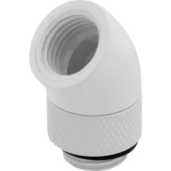 CORSAIR Hydro X Series XF Embout 45° rotatif - Blanc (x 2)