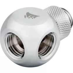 CORSAIR Hydro X Series XF Embout Splitter Y rotatif - Chrome