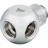 CORSAIR Hydro X Series XF Embout Splitter Y rotatif - Chrome