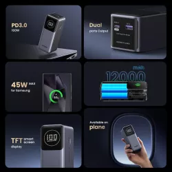 UGREEN Batterie d'Urgence Tour 12000mAh 100W *35526B