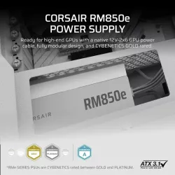 CORSAIR RMe White Series, RM850e White, 850 Watt, ATX 3.1