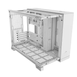 CORSAIR 2500X Micro ATX Dual Chamber PC Case - White