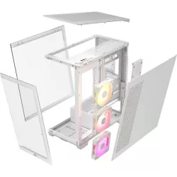 CORSAIR iCUE LINK 3500X RGB Mid-Tower PC Case, White