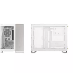 CORSAIR 2500X mATX PC Case, Black/Obsidian Aluminum