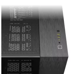 CORSAIR 2500X mATX PC Case, Black/Obsidian Aluminum