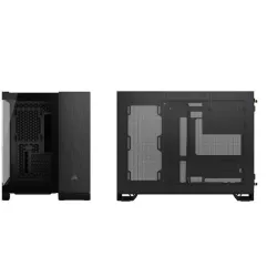 CORSAIR 2500X mATX PC Case, Black/Obsidian Aluminum