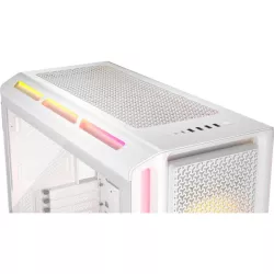 CORSAIR 5000T LX RGB Tempered Glass MT Blanc