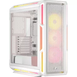 CORSAIR 5000T LX RGB Tempered Glass MT Blanc