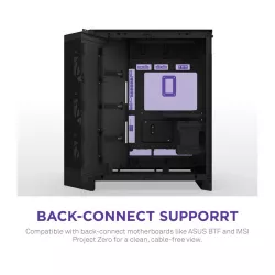 NZXT H9 Flow (2025) Dual-Chamber Mid-Tower Case - All Black