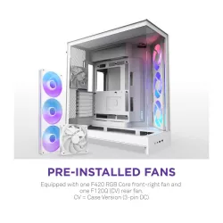 NZXT H9 Flow RGB - All White