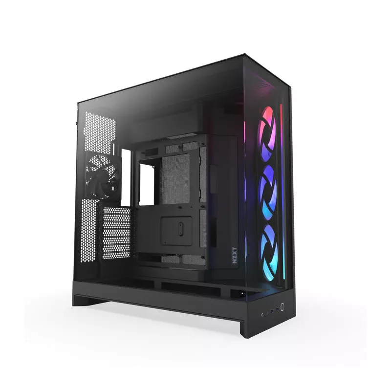NZXT H9 Flow RGB (CM-H92FB-R1) Dual-Chamber Mid-Tower Case w/ RGB Fans -