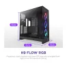 NZXT H9 Flow RGB (CM-H92FB-R1) Dual-Chamber Mid-Tower Case w/ RGB Fans -