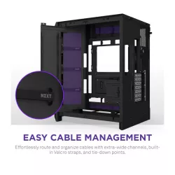 NZXT H9 Flow RGB (CM-H92FB-R1) Dual-Chamber Mid-Tower Case w/ RGB Fans -