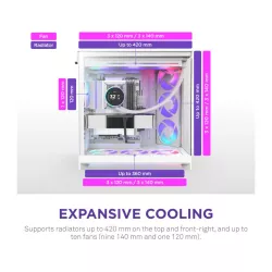 NZXT H9 Flow RGB+ All White