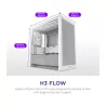 NZXT H3 Flow (2025) micro-ATX Mid-tower Case - All White Color