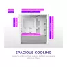 NZXT H3 Flow (2025) micro-ATX Mid-tower Case - All White Color