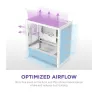 NZXT H3 Flow (2025) micro-ATX Mid-tower Case - All White Color