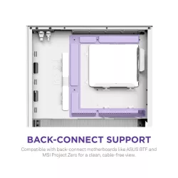 NZXT H3 Flow (2025) micro-ATX Mid-tower Case - All White Color