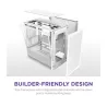 NZXT H3 Flow (2025) micro-ATX Mid-tower Case - All White Color