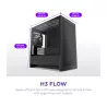 NZXT H3 Flow micro-ATX Mid-tower Case - All Black Color