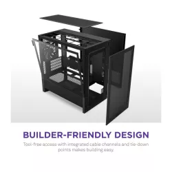 NZXT H3 Flow micro-ATX Mid-tower Case - All Black Color