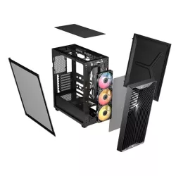 CORSAIR CORSAIR 3200D RS ARGB Mid-Tower PC Case, Black