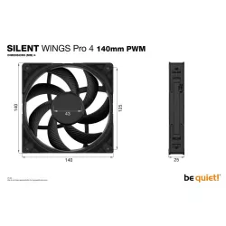 BE QUIET! SILENT WINGS PRO 4 140mm PWM