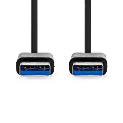 CABLE USB 3.2 A-Male B-Male 2m noir o