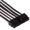 CORSAIR Premium m Sleeved ATX 24pin Blanc/Noir abîmé