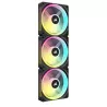 CORSAIR Kit de démarrage ventilateurs PWM 120 mm CORSAIR iCUE LINK QX120 RGB