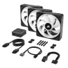 CORSAIR Kit de démarrage ventilateurs PWM 120 mm CORSAIR iCUE LINK QX120 RGB