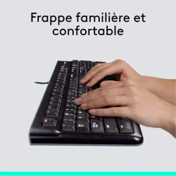Logitech KIT MK120 fil Noir Retail