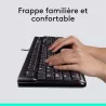 Logitech KIT MK120 fil Noir Retail