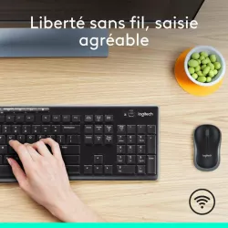Logitech KIT MK270 sans fil Noir Retail