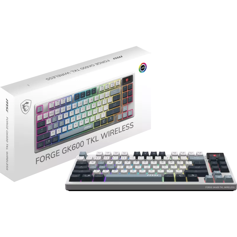 MSI FORGE GK600 TKL W SKY FR