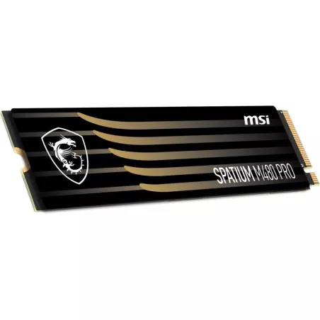 MSI Spatium M480 PRO PCIe 4.0 NVMe M.2 1TB 1 To PCI Express 4.0 3D NAND
