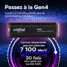 CRUCIAL P310 2T PCIe M.2*CT2000P310SSD5 avec heatsink