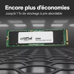 CRUCIAL E100 1T Gen4 2280 Tray