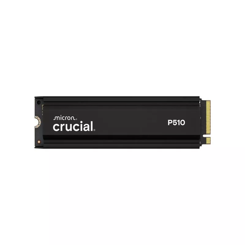 CRUCIAL P510 2TB PCIe Gen5 NVMe 2280 M.2 SSD with heatsink