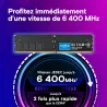 Crucial CT32G64C52CU5 module de mémoire 32 Go 1 x 32 Go DDR5 6400 MT/s 288-pin DIMM