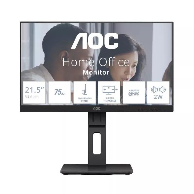 AOC E2 22E2UMF écran plat de PC 54,6 cm (21.5") 1920 x 1080 pixels Full HD LED Noir