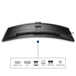 Philips 49B2U6900CH/00 écran plat de PC 124 cm (48.8") 5120 x 1440 pixels Dual QHD LCD Noir