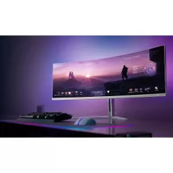 Philips Evnia 8000 49M2C8900L/00 écran plat de PC 124,2 cm (48.9") 5120 x 1440 pixels Dual QHD QD-OLED Blanc