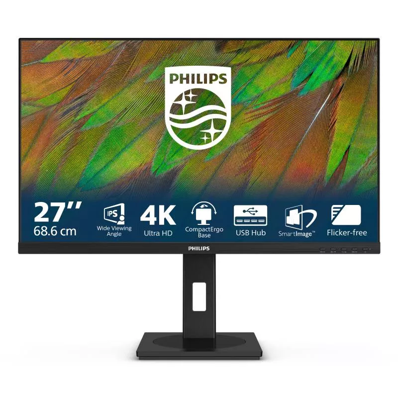Philips 3000 series 27B1N3800/00 écran plat de PC 68,6 cm (27") 3840 x 2160 pixels 4K Ultra HD LCD Noir