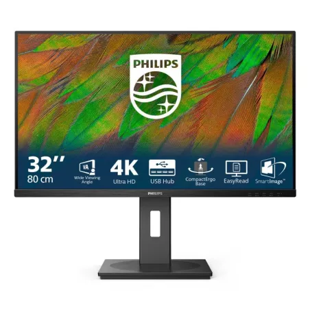 Philips 3000 series 32B1N3800/00 écran plat de PC 80 cm (31.5") 3840 x 2160 pixels 4K Ultra HD LCD Noir
